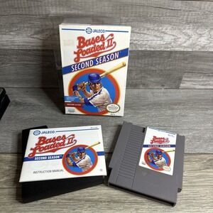 Bases Loaded II: Second Season Nintendo NES COMPLETE w/ Box manual game
